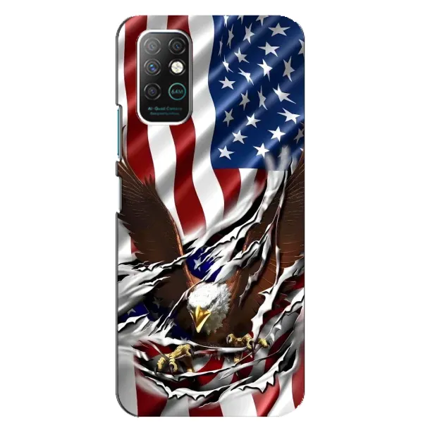 Чехол с рисунком «Флаг USA» для Infinix Note 8 Чехол с рисунком «Флаг USA» для Infinix Note 8