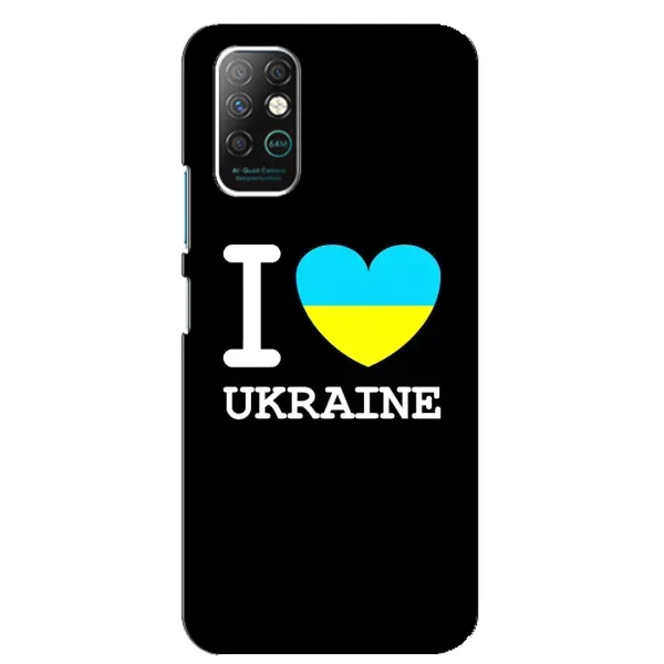 Чехол с рисунком «I Love Ukraine» для Infinix Note 8 Чехол с рисунком «I Love Ukraine» для Infinix Note 8