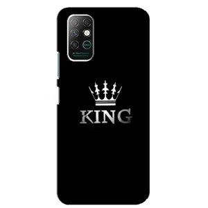 Чехол (Корона на чёрном фоне) для Інфиникс Нот 8 (KING)