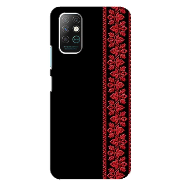 Чехол с рисунком «Красная Вышиванка» для Infinix Note 8