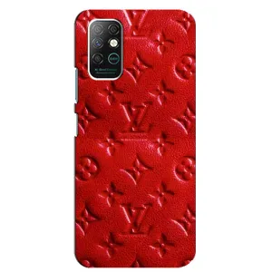 Текстурний Чохол Louis Vuitton для Інфінікс Нот 8 (Червоний ЛВ)