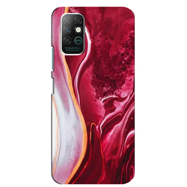 Чехол с рисунком «Красный мрамор» для Infinix Note 8 Чехол с рисунком «Красный мрамор» для Infinix Note 8