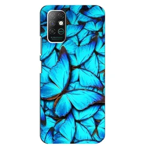 Силиконовый бампер с картинкой животных для Infinix Note 8 (Крылья бабочек)