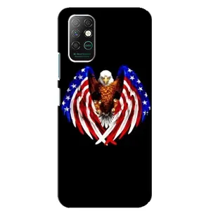 Чехол Флаг USA для Infinix Note 8 (Крылья США)