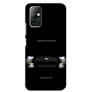 Чохли з тематикою "Круті машини" на Infinix Note 8 (Чорний Land Rover)