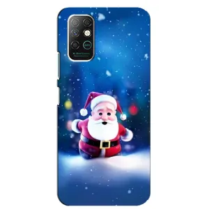 Чехлы на Новый Год Infinix Note 8 (Маленький Дед Мороз)