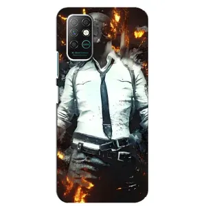 Чохол з картинкою "Герой Pubg" на Infinix Note 8 (Man Пубг)