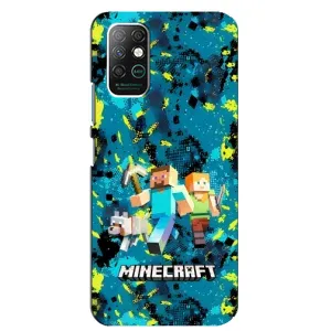 Чохли для Infinix Note 8 (Персонажі МайнКрафт) (Майнкрафт)