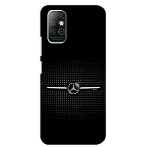 Силіконовий бампер з картинкою машини на Infinix Note 8 (Mercedes)