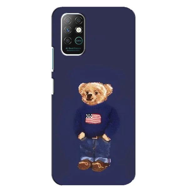 Чехол с рисунком «Мишка USA» для Infinix Note 8 Чехол с рисунком «Мишка USA» для Infinix Note 8