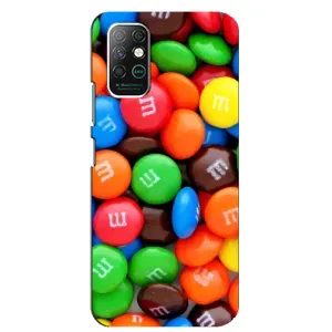 Чохол з зображенням смачної їжі для Infinix Note 8 (Різнокольорові M&M'S)