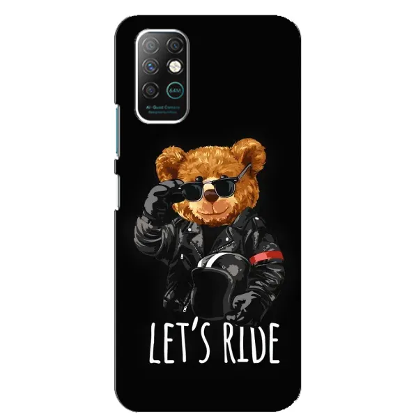 Чехол с рисунком «Модный Мишка» для Infinix Note 8 Чехол с рисунком «Модный Мишка» для Infinix Note 8