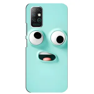 Силиконовые Чехлы (смешные стикеры) для Infinix Note 8 (Забавное мятное лицо)
