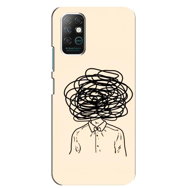 Чехол с рисунком «Мысли» для Infinix Note 8 Чехол с рисунком «Мысли» для Infinix Note 8