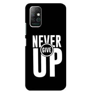 Силіконовый Чохол на Infinix Note 8 з картинкою НАЙК (Never Give UP)