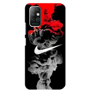 Силіконовый Чохол на Infinix Note 8 з картинкою НАЙК (Nike дим)