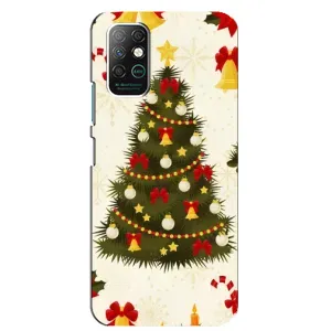 Чехол Новогодняя Елка на Infinix Note 8 (Новогодний принт)