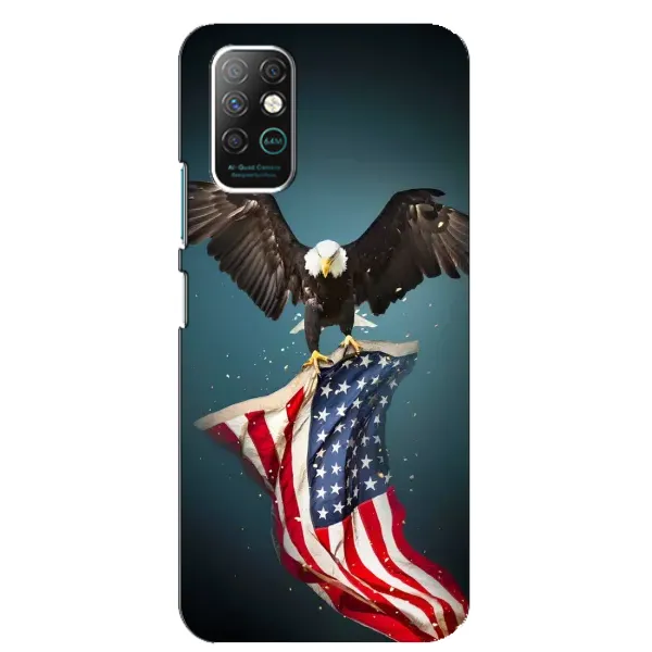 Чехол с рисунком «Орел и флаг» для Infinix Note 8 Чехол с рисунком «Орел и флаг» для Infinix Note 8
