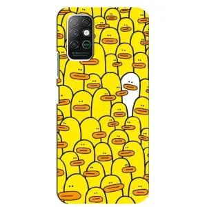 Силиконовый бампер с картинкой животных для Infinix Note 8