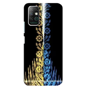 Силиконовый Чехол на Infinix Note 8 (Патриотическая вышиванка)