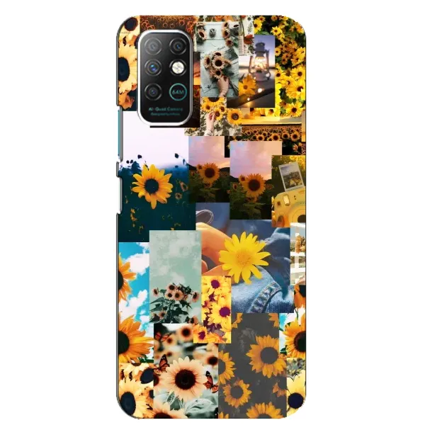 Чехол с рисунком «Подсолнуховый дизайн» для Infinix Note 8 Чехол с рисунком «Подсолнуховый дизайн» для Infinix Note 8