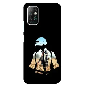 Чохол з картинкою "Герой Pubg" на Infinix Note 8 (Пубг мен)