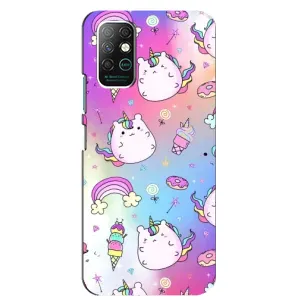 Чехол Unicorn на Infinix Note 8 (Радуга и Единорог)
