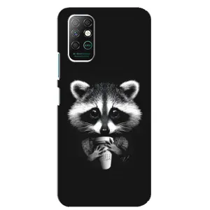 Силіконовий Чохол з Энотами на Infinix Note 8 (З кавою)