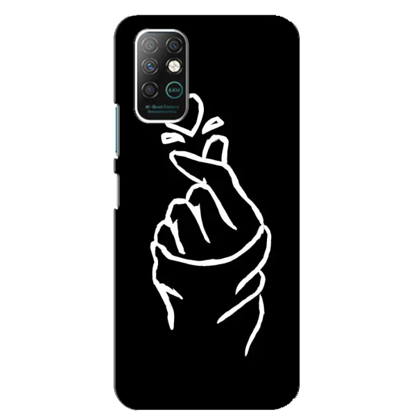 Чохол з малюнком «Сердечко на чорному» для Infinix Note 8 Чохол з малюнком «Сердечко на чорному» для Infinix Note 8
