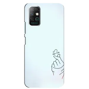 Чохол з малюнком «Сердечко на блакитному» для Infinix Note 8