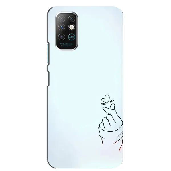 Чохол з малюнком «Сердечко на блакитному» для Infinix Note 8 Чохол з малюнком «Сердечко на блакитному» для Infinix Note 8