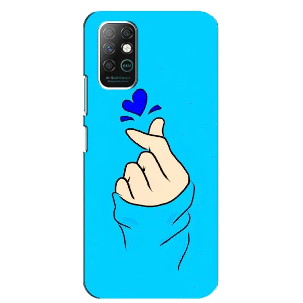 Чохол з малюнком «Сердечко на синоьому» для Infinix Note 8 Чохол з малюнком «Сердечко на синоьому» для Infinix Note 8