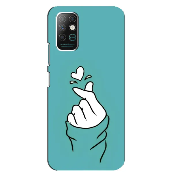 Чохол з малюнком «Сердечко на бірюзовому» для Infinix Note 8 Чохол з малюнком «Сердечко на бірюзовому» для Infinix Note 8