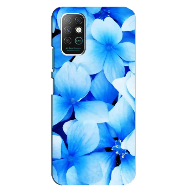 Чехол с рисунком «Синие цветы» для Infinix Note 8 Чехол с рисунком «Синие цветы» для Infinix Note 8