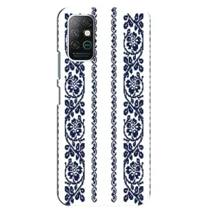 Силіконовый Чохол на Infinix Note 8 з картинкой Вишиванки (Синя вишиванка)