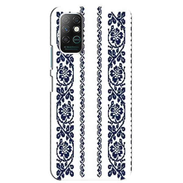 Чехол с рисунком «Синяя вышиванка» для Infinix Note 8 Чехол с рисунком «Синяя вышиванка» для Infinix Note 8