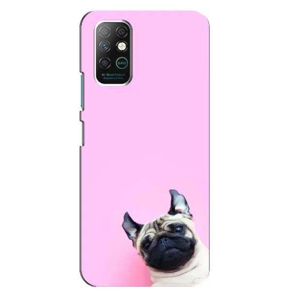 Чехол с рисунком «Собака на розовом» для Infinix Note 8 Чехол с рисунком «Собака на розовом» для Infinix Note 8