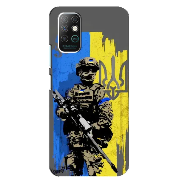 Чехол с рисунком «Солдат ЗСУ» для Infinix Note 8 Чехол с рисунком «Солдат ЗСУ» для Infinix Note 8
