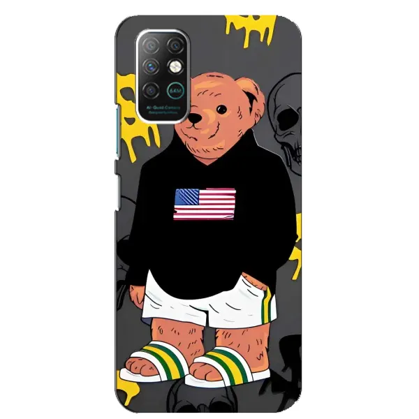 Чехол с рисунком «Teddy USA» для Infinix Note 8 Чехол с рисунком «Teddy USA» для Infinix Note 8