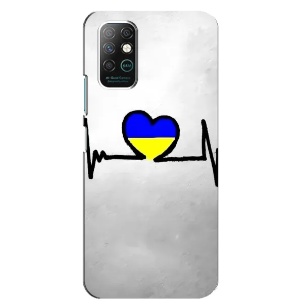 Чехол с рисунком «Украинская кардиограмма» для Infinix Note 8 Чехол с рисунком «Украинская кардиограмма» для Infinix Note 8