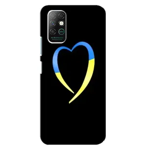 Силиконовый Чехол на Infinix Note 8 (Я-Украина) (Украинское сердце)
