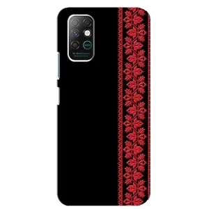 Силиконовый Чехол на Infinix Note 8 с картинкой Вышиванки