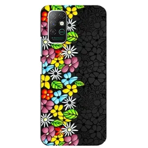 Чехол с Цветами для Infinix Note 8 (Яркие цветы)