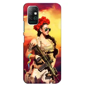 ЗСУ Чехлы (TPU) для Infinix Note 8 (Женщина солдат)