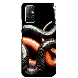 Чехлы с изображением разных животных для Infinix Note 8 (Змея)