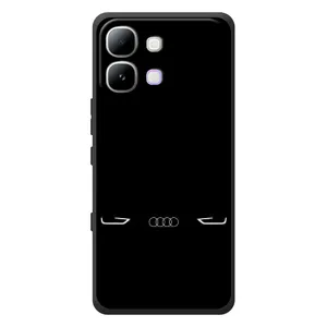 Силіконовий бампер з картинкою машини на Infinix Note Edge (Сілует Audi)