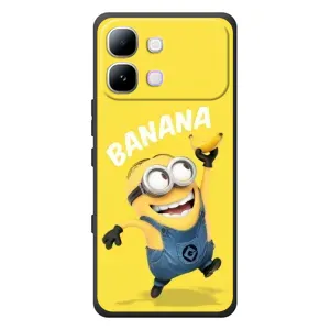 Мультяшный принт на Чехол для Инфиникс Ноут Эдж (Banana)