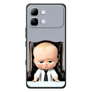 Мультяшный принт на Чехол для Инфиникс Ноут Эдж (BOSS)
