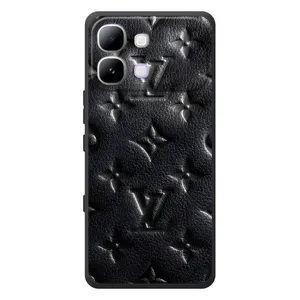 Текстурний Чохол Louis Vuitton для Інфінікс Ноут Едж (Чорний ЛВ)
