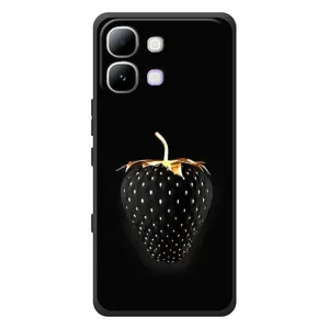 Чохол з зображенням смачної їжі для Infinix Note Edge (Чорна полуниця)